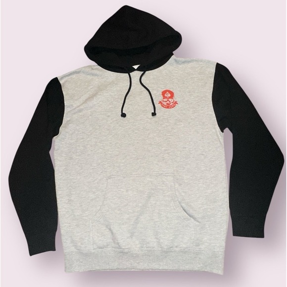 Zero Foxtrot Never Say Die Stay Zero Pirate Hoodie Mens Large Hooded Sweatshirt - Picture 2 of 11